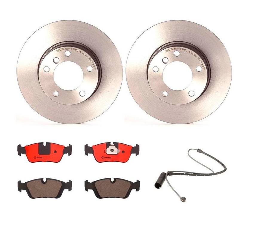 BMW Brembo Brake Kit - Pads and Rotors Front (286mm) (Ceramic) 34351181338 - Brembo 1539470KIT